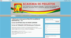 Desktop Screenshot of academiadeprojetos.com.br