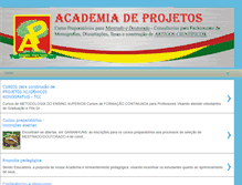 Tablet Screenshot of academiadeprojetos.com.br